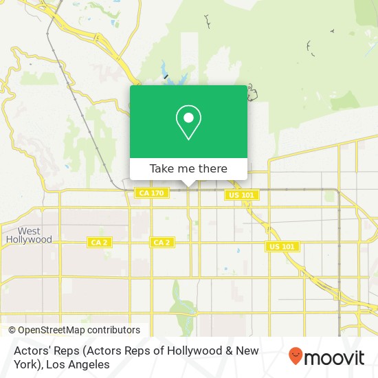Mapa de Actors' Reps (Actors Reps of Hollywood & New York)