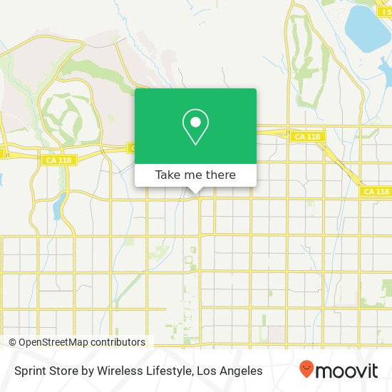 Mapa de Sprint Store by Wireless Lifestyle