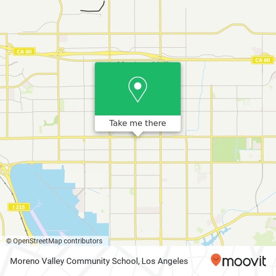 Moreno Valley Community School map