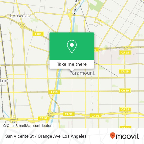 San Vicente St / Orange Ave map