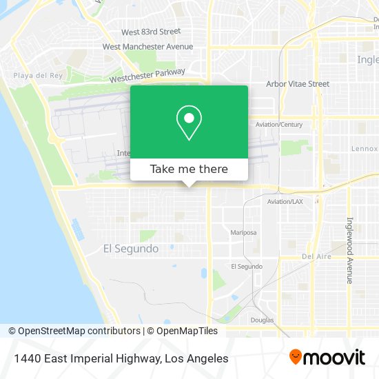 1440 East Imperial Highway map