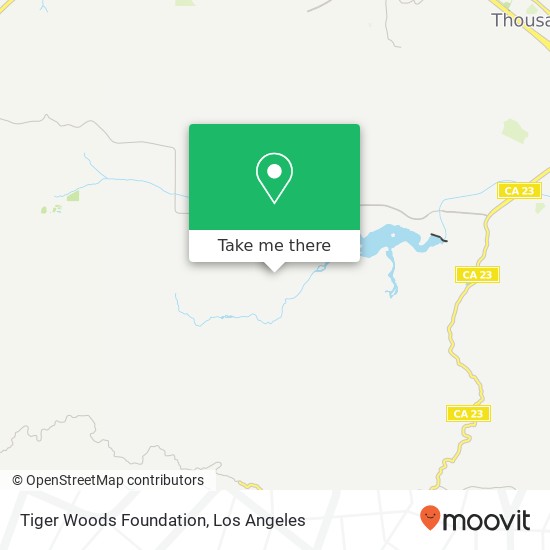 Mapa de Tiger Woods Foundation