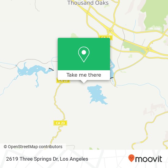 Mapa de 2619 Three Springs Dr