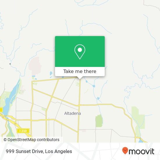 Mapa de 999 Sunset Drive