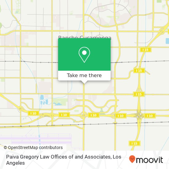 Mapa de Paiva Gregory Law Offices of and Associates