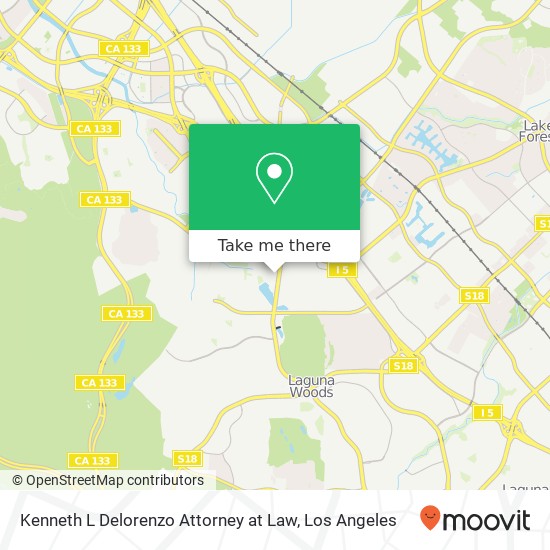 Kenneth L Delorenzo Attorney at Law map