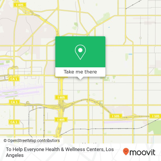 To Help Everyone Health & Wellness Centers map