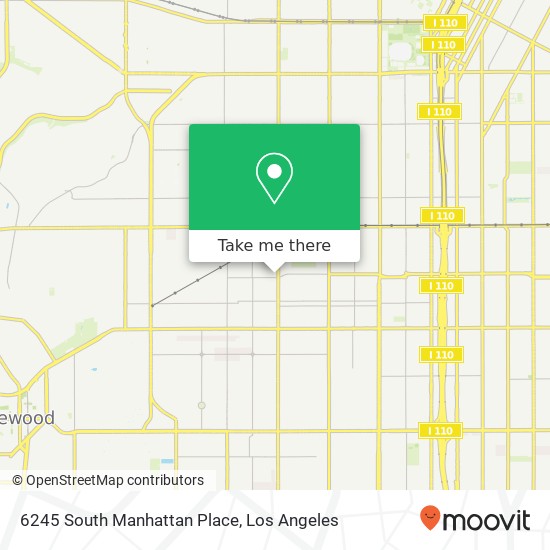 6245 South Manhattan Place map