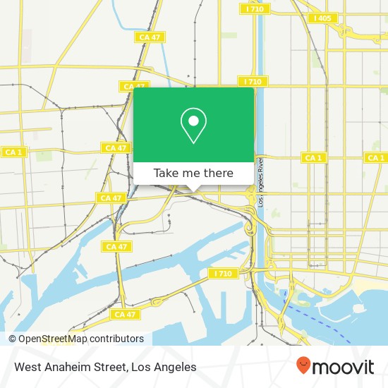 Mapa de West Anaheim Street