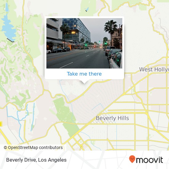 Mapa de Beverly Drive