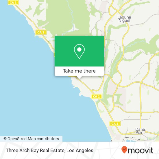 Three Arch Bay Real Estate map