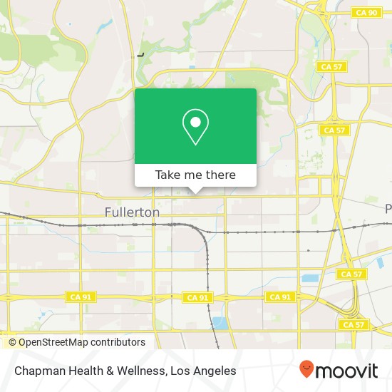 Chapman Health & Wellness map