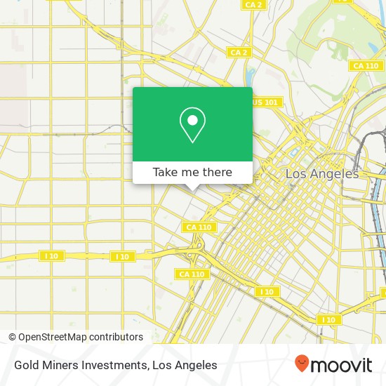 Gold Miners Investments map