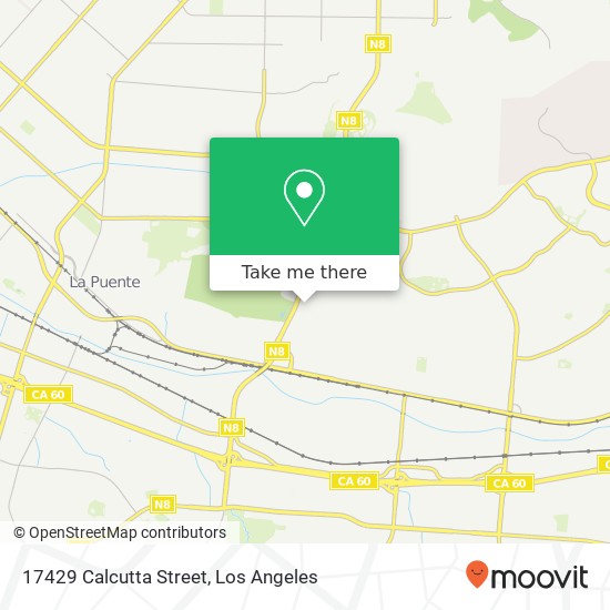 17429 Calcutta Street map
