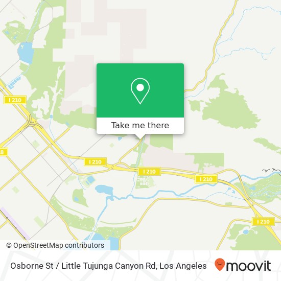 Osborne St / Little Tujunga Canyon Rd map