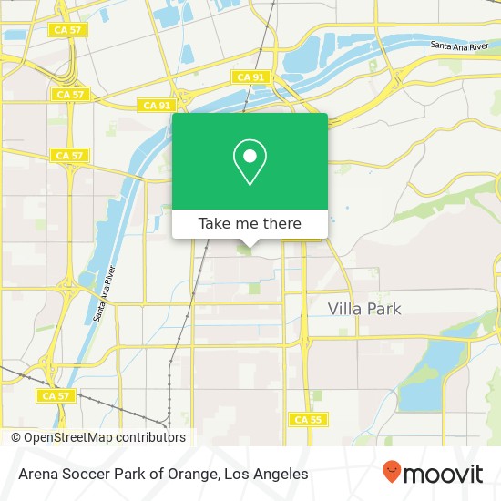 Mapa de Arena Soccer Park of Orange