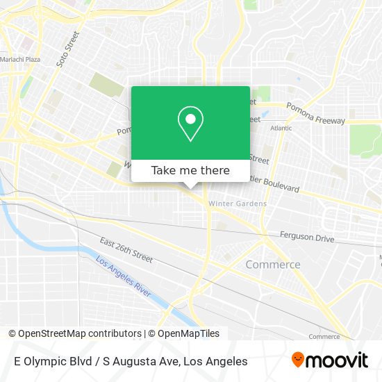 E Olympic Blvd / S Augusta Ave map