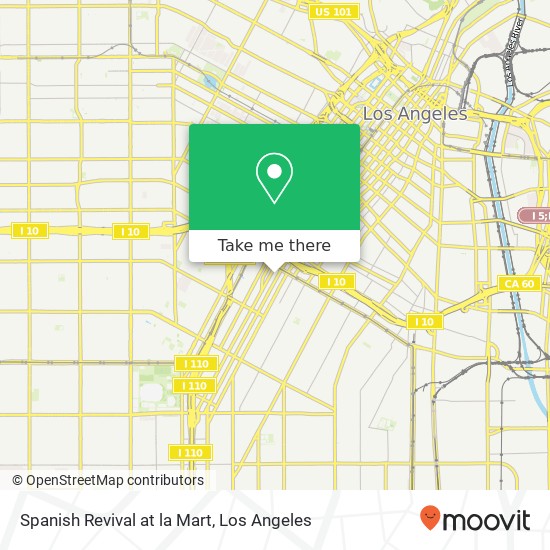 Mapa de Spanish Revival at la Mart