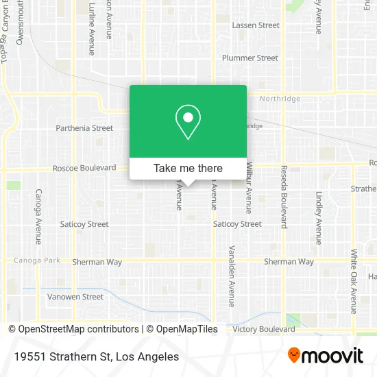 19551 Strathern St map