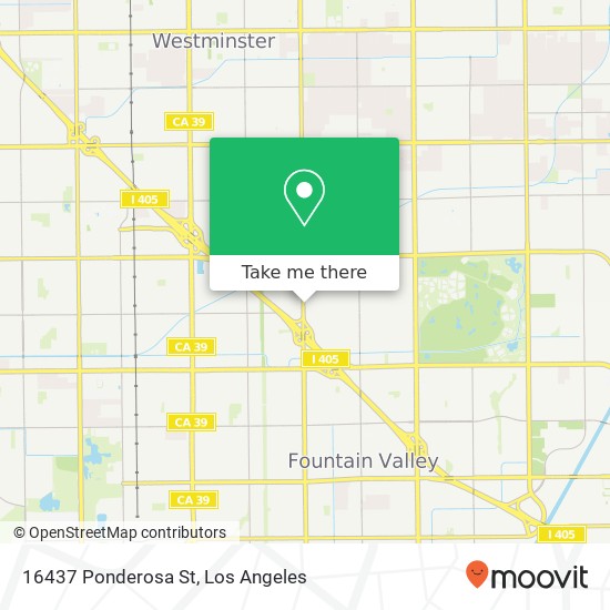 Mapa de 16437 Ponderosa St