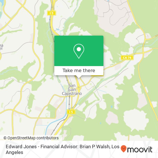 Mapa de Edward Jones - Financial Advisor: Brian P Walsh