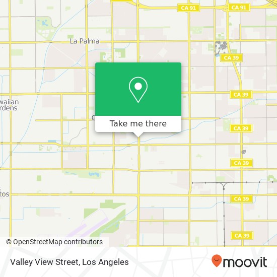 Mapa de Valley View Street