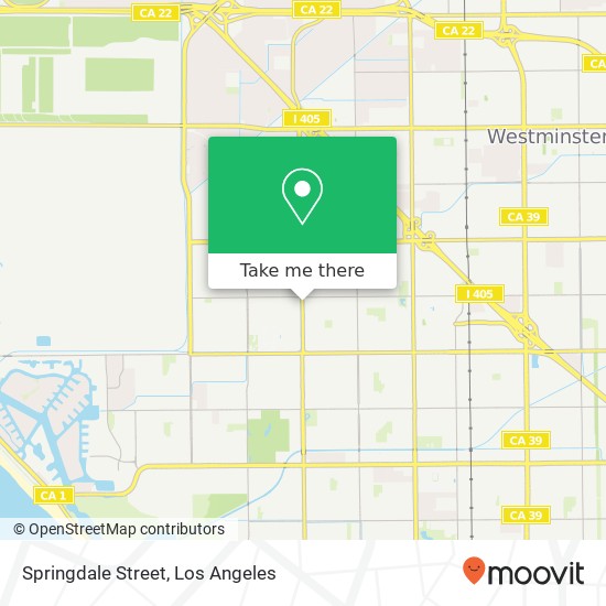 Mapa de Springdale Street