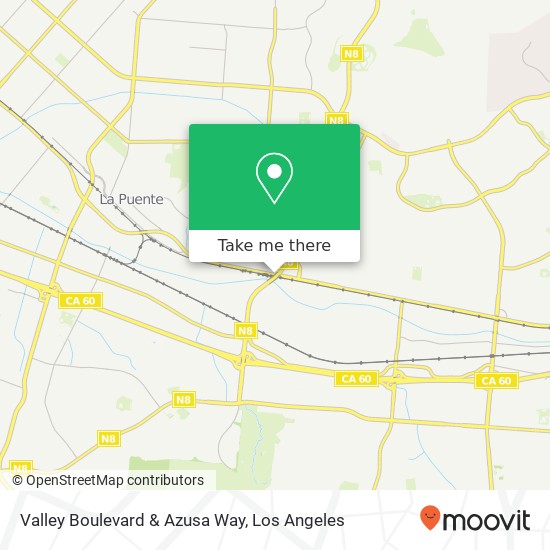 Mapa de Valley Boulevard & Azusa Way