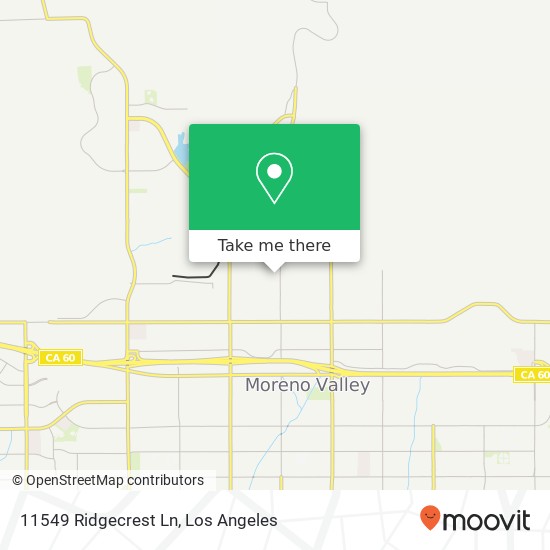 Mapa de 11549 Ridgecrest Ln