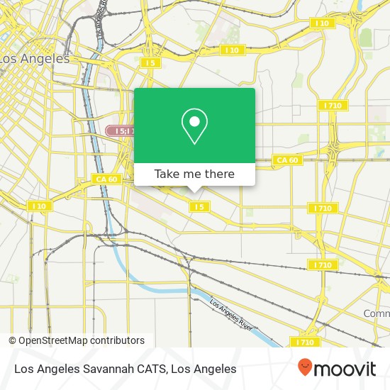 Los Angeles Savannah CATS map