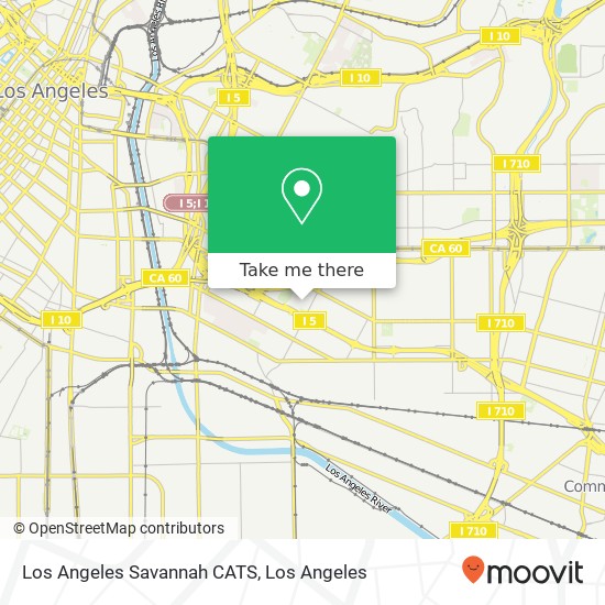 Mapa de Los Angeles Savannah CATS