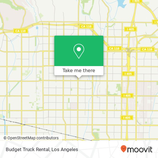 Budget Truck Rental map