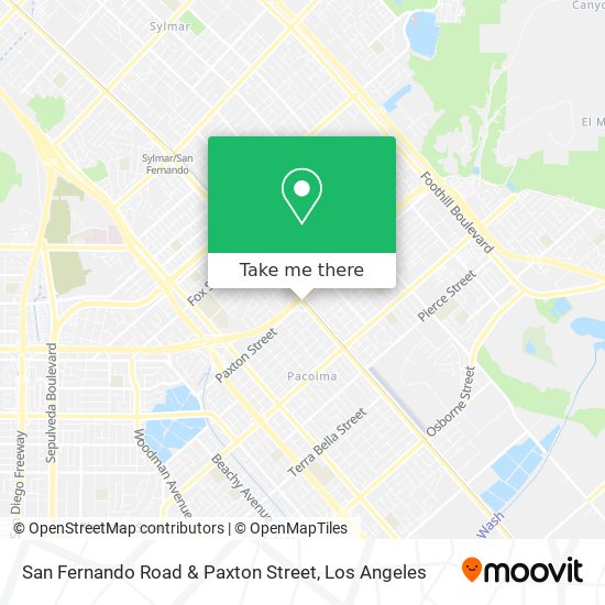 Mapa de San Fernando Road & Paxton Street