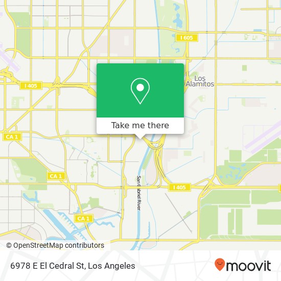 Mapa de 6978 E El Cedral St