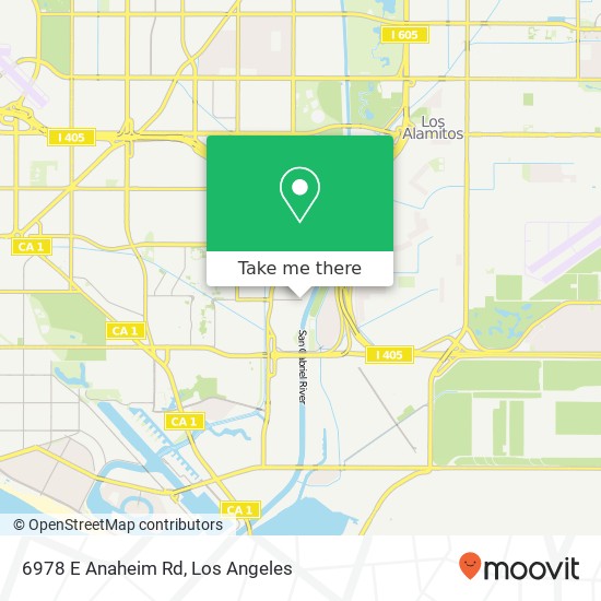 Mapa de 6978 E Anaheim Rd