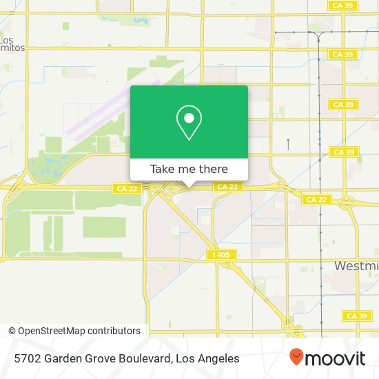 5702 Garden Grove Boulevard map