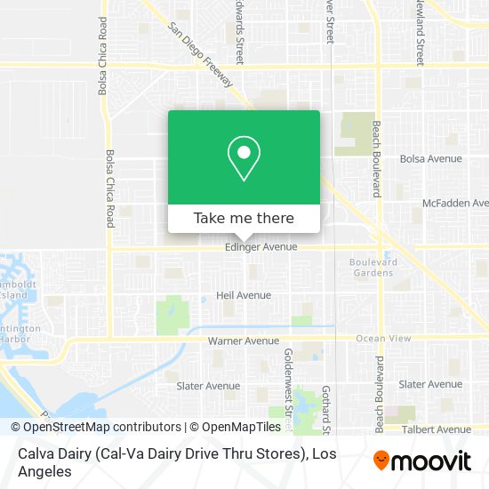 Mapa de Calva Dairy (Cal-Va Dairy Drive Thru Stores)