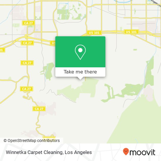 Winnetka Carpet Cleaning map