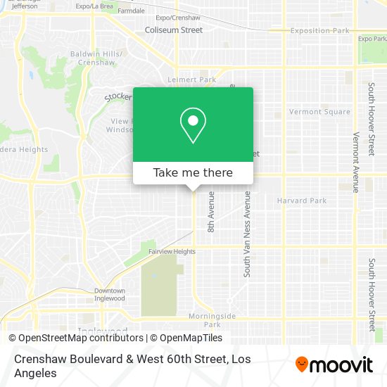 Mapa de Crenshaw Boulevard & West 60th Street