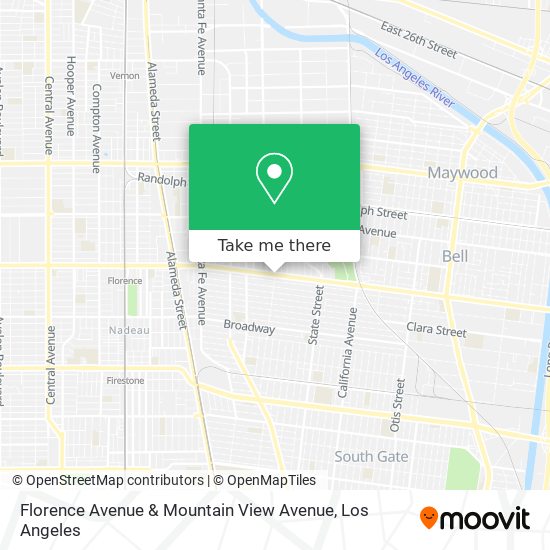 Mapa de Florence Avenue & Mountain View Avenue