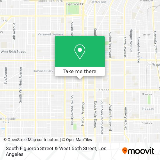 Mapa de South Figueroa Street & West 66th Street
