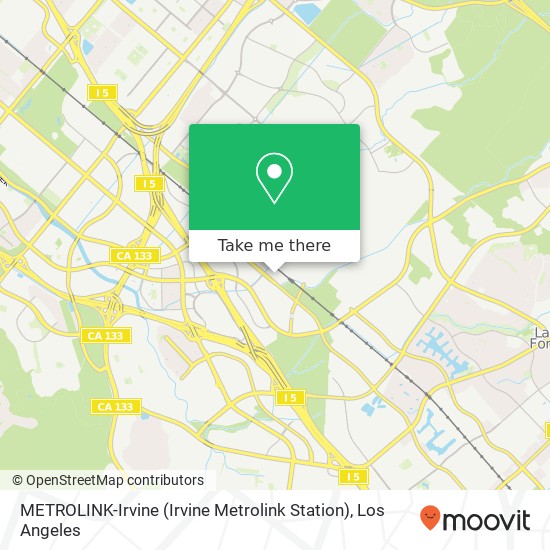 METROLINK-Irvine (Irvine Metrolink Station) map