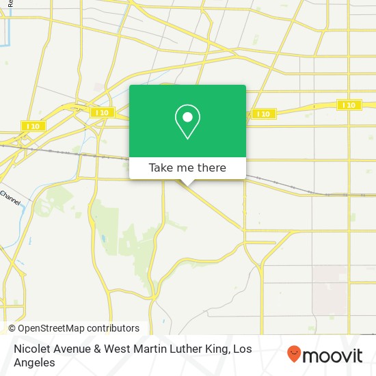 Nicolet Avenue & West Martin Luther King map