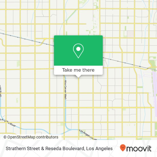 Strathern Street & Reseda Boulevard map