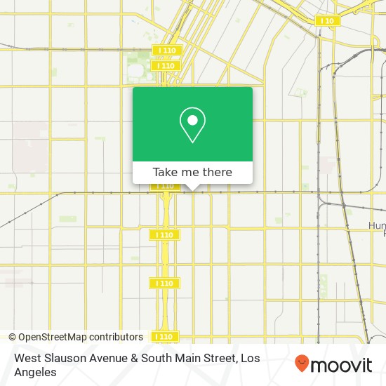 West Slauson Avenue & South Main Street map