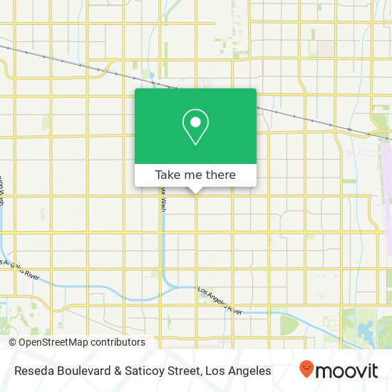 Reseda Boulevard & Saticoy Street map