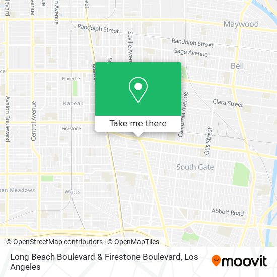 Mapa de Long Beach Boulevard & Firestone Boulevard