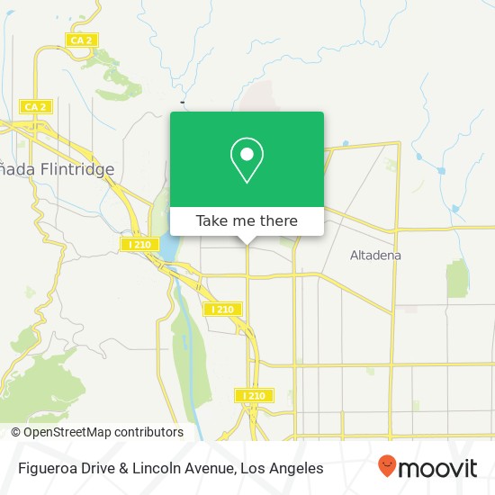 Figueroa Drive & Lincoln Avenue map