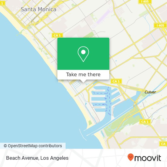 Beach Avenue map