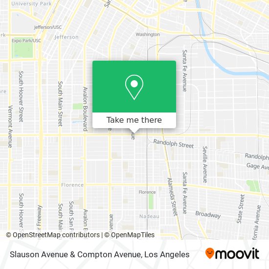 Mapa de Slauson Avenue & Compton Avenue